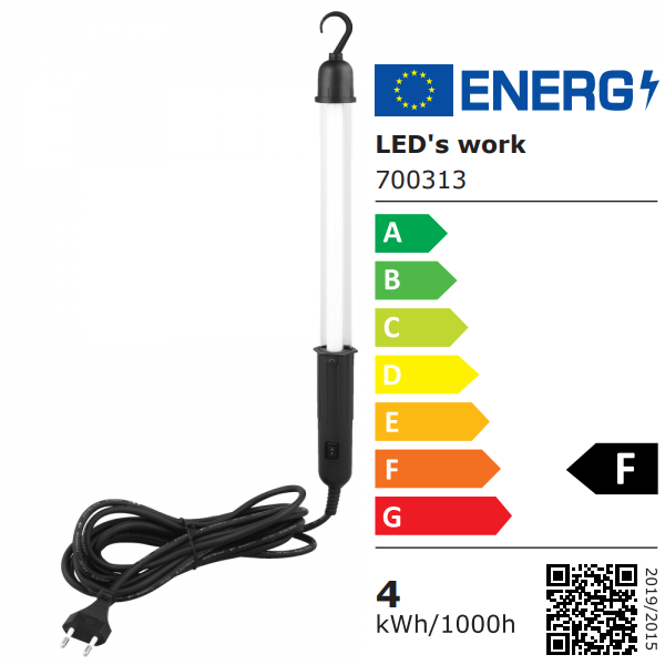 SHADA LED Hand-Arbeitsleuchte 4W 350lm, EEC: F (0700313)